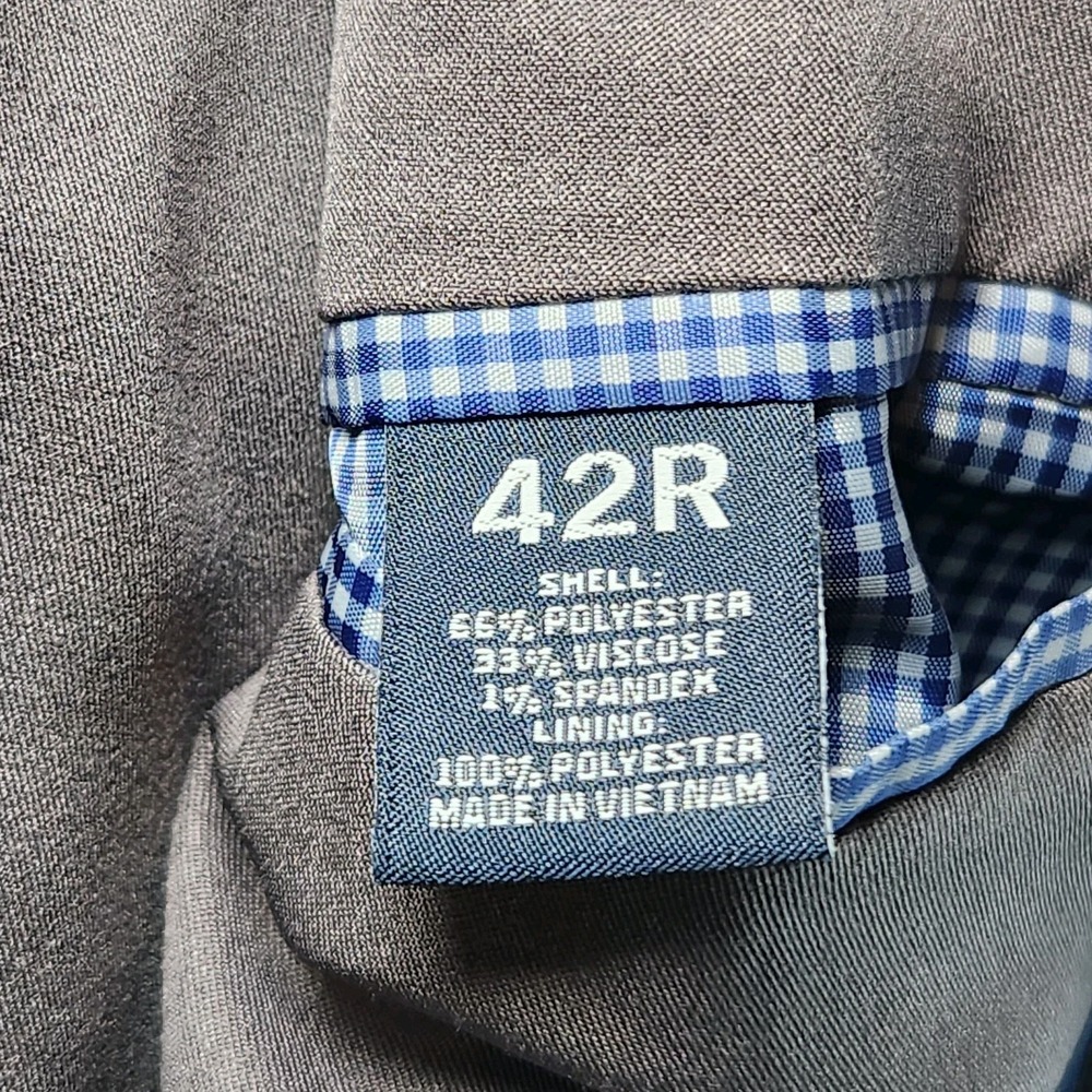 SADDLEBRED Motion Stretch Sport Coat Mens 42R Gray Blazer Jacket Classic‎ - Picture 5 of 8